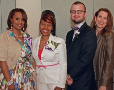 VITAS Vice President of Community Affairs Diane Deese poses for a group photo at a Missing Our Mothers event